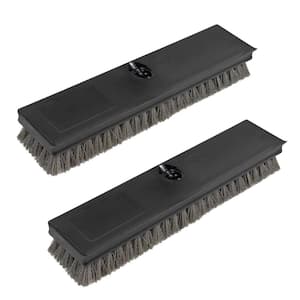 12 in. Plastic Scrubbing Deck Brush (2-Pack)