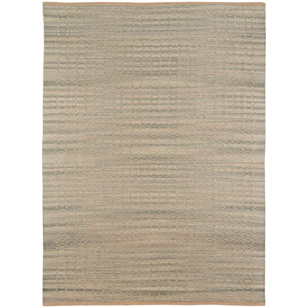 Amer Rugs Zola 5 ft. X 8 ft. Light Blue Geometric, Solid Color Area Rug