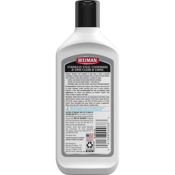  Weiman and Copper Polish and Cleaner 8 Fl Oz : Metal