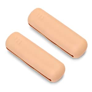 Travel Cosmetic Makeup Brush Holder - Portable and Waterproof Silicone Organizer, 2 Pack