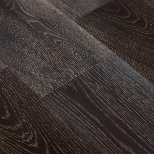 Natu Wide Plank 7 1 2 In W Grey Smoked, Smoked Black Oak Wide Plank Hardwood Flooring