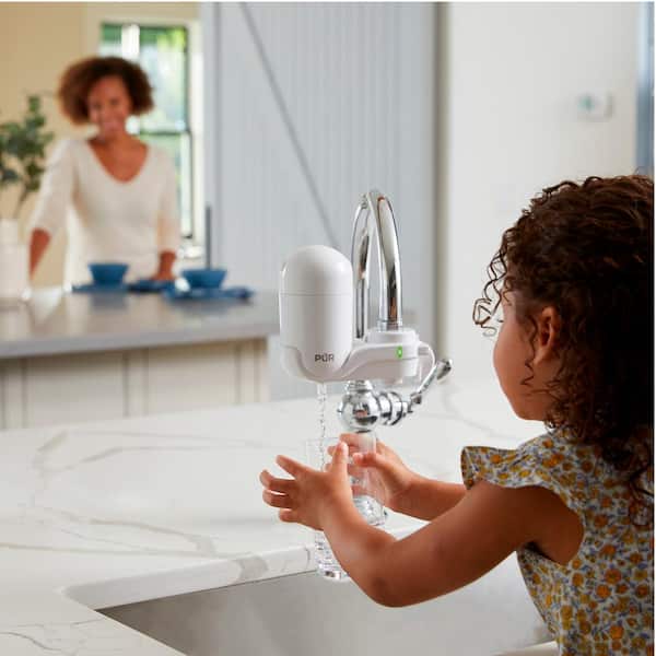 BRITA Complete Faucet Mount WATER FILTRATION SYSTEM / FILTER - WHITE