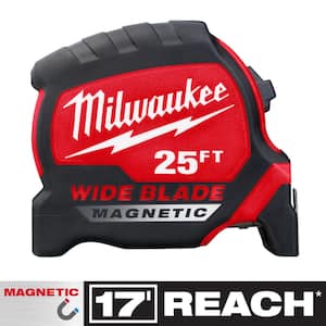 Milwaukee 25 ft. x 1-1/16 in. Compact Magnetic Tape Measure with 