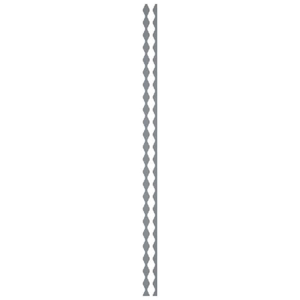 Ekena Millwork Casablanca 0.125 in. T x 0.2 ft. W x 8 ft. L Gold Mirror Acrylic Resin Decorative Wall Paneling 31-Pack