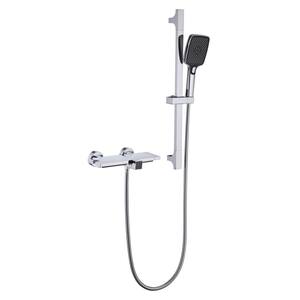 Single Handle 3-Spray Tub and Shower Faucet 2.2 GPM in. Polished Chrome Valve Included