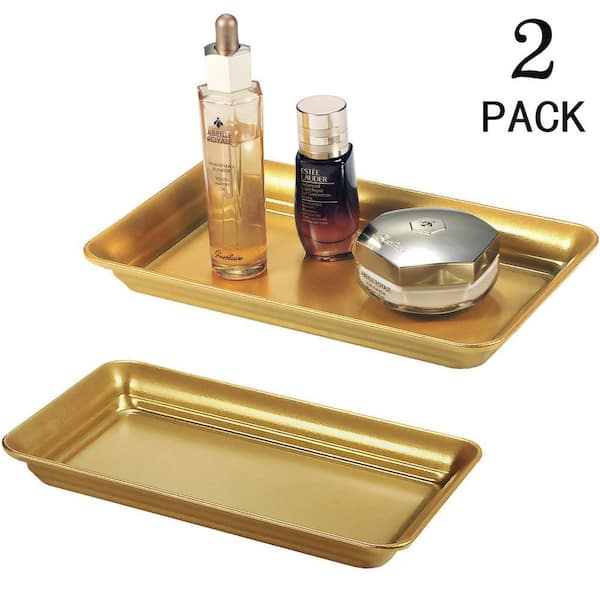 Bathroom Perfume Organizer Small Vanity Tray, Storage Wicker Basket, Catch  All Tray, Dresser Tray, Vintage Serving Wicker Tray With Handles 