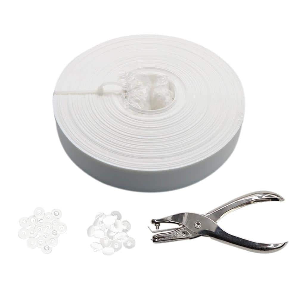 White 246 ft. x 0.15 ft. Polyvinyl Chloride PVC Chain Link Fence Slat, Priv