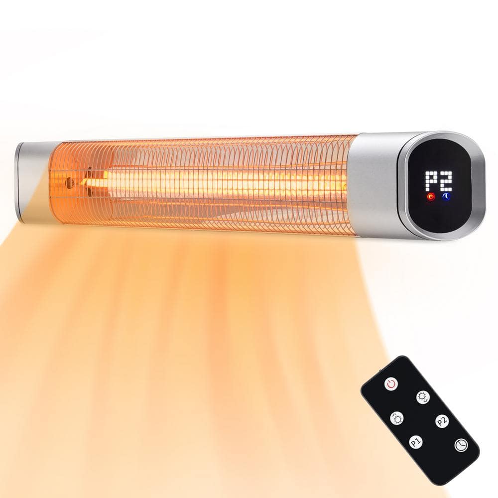 Kingdely 1500-Watt Electric Patio Heater Outdoor Infrared Carbon Fiber ...