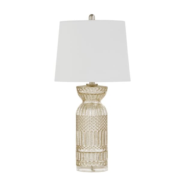 510 Design Luxuria 28.25 in. Antique Silver Casual Table Lamp