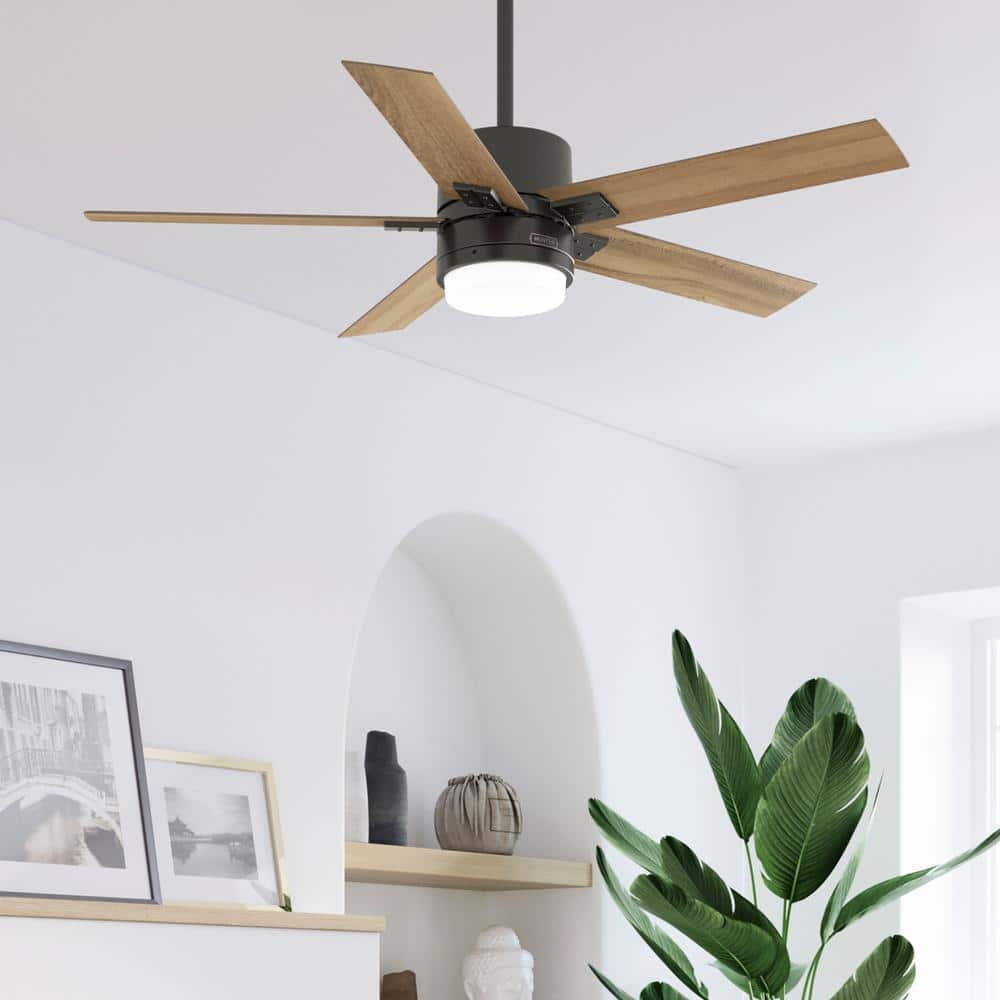 Hunter Stellan 52 in. Indoor Noble Bronze Ceiling Fan with Light