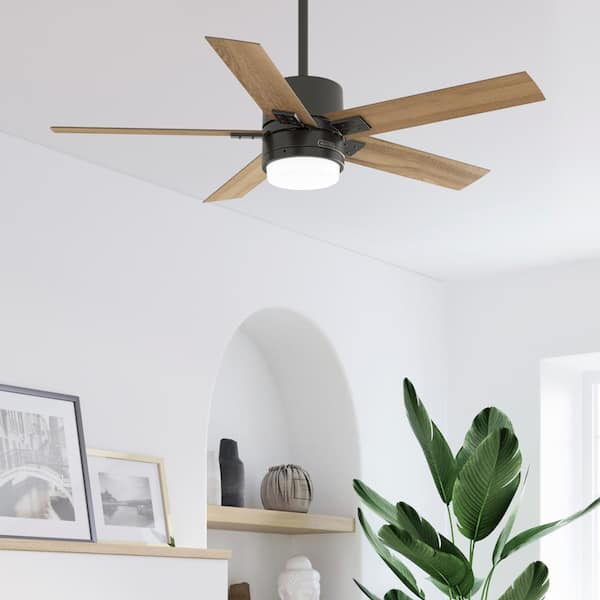 Hunter Stellan 52 in. Indoor Noble Bronze Ceiling Fan with Light Kit and Remote Hardware Included