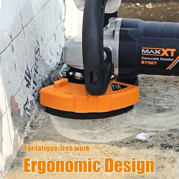 14 Amp Corded 5 in. Angle Grinder with Concrete Sander for Polishing and Grinder Stone Cement Marble Granite