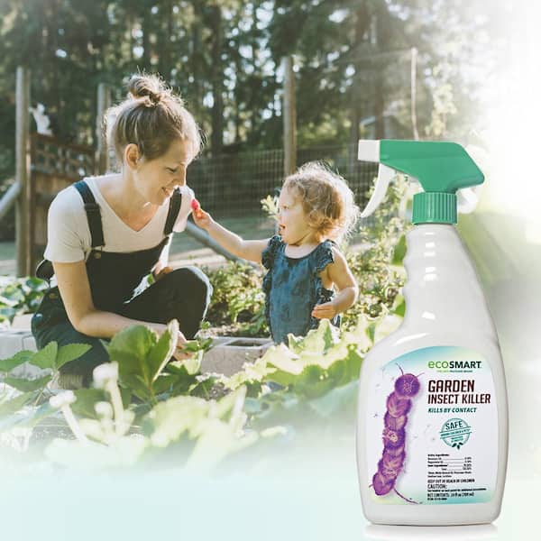 Ecosmart 24 oz. Natural Garden Insect Killer with Plant-Based Rosemary Oil and Peppermint Oil, Ready-to-Use Spray Bottle (2-Pack) 24 -fl oz Natural