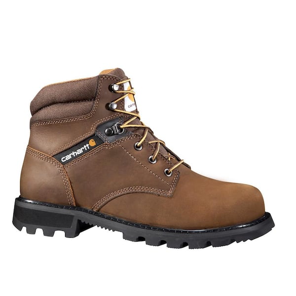 Carhartt Men's Traditional 6'' Work Boots - Steel Toe - Brown Size 14(W ...