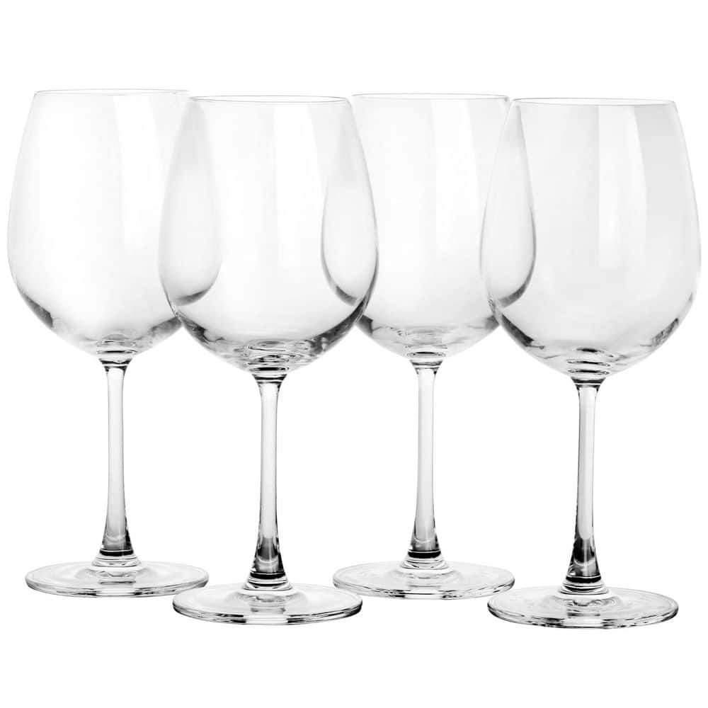 MARTHA STEWART 4-Piece 20 oz. Red Wine Glass Set 985118488M - The Home Depot