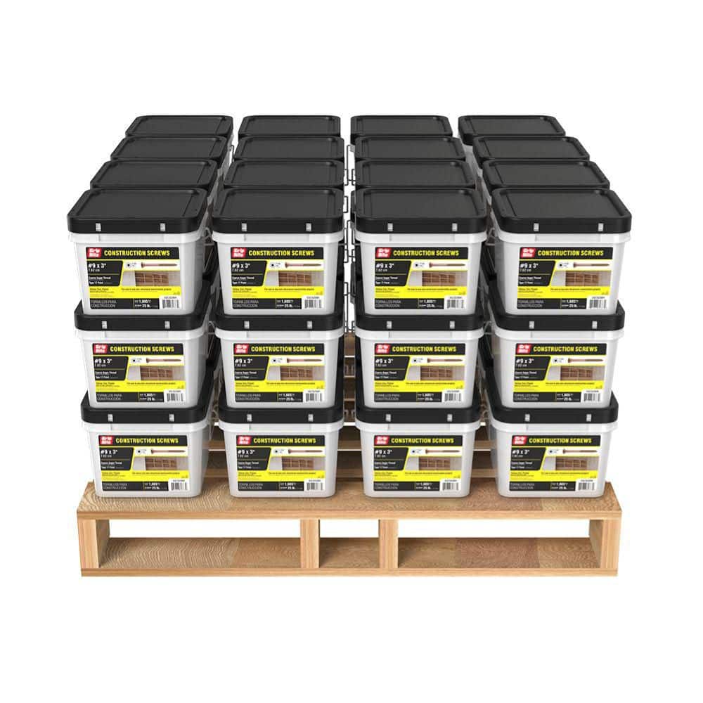9 x 3 in. Star Drive Bugle Head Construction Screw (25 lbs. /Pack, 1-Pallet/ 48-Packs) price history on PriceWatchPro