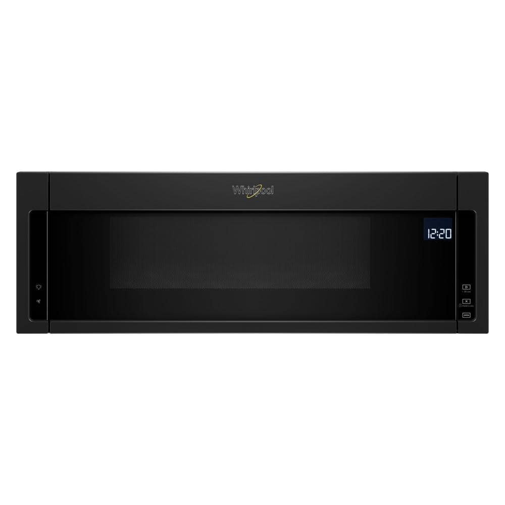 Whirlpool 1.1 cu. ft. Over the Range Low Profile Microwave Hood Combination in Black