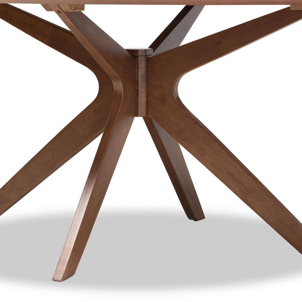 Monte Mid-Century Walnut Oval Dining Table for Six