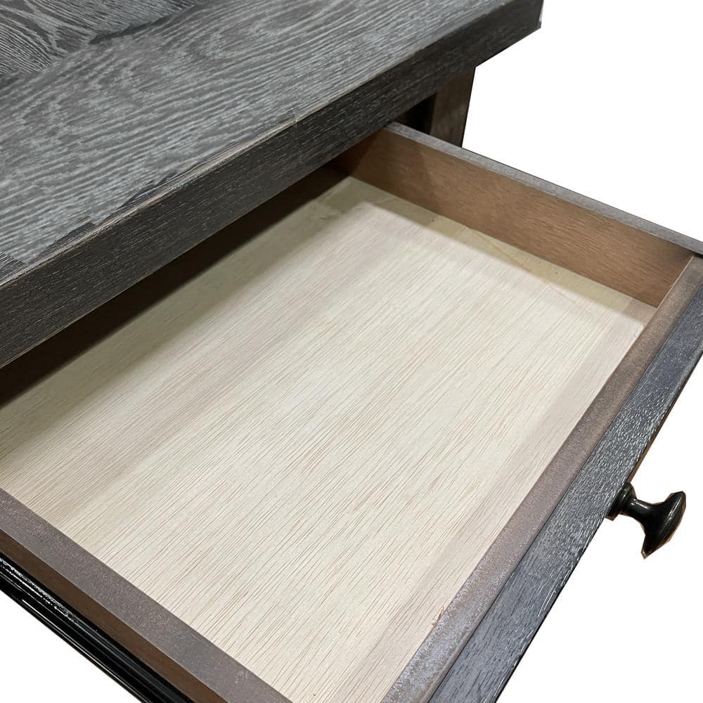 Rustic Reclaimed Wood 55" Counter Height Dining Table in Gray