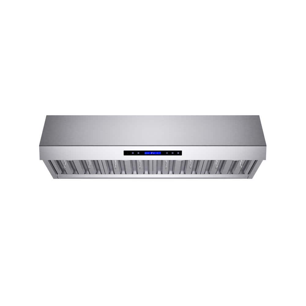 Palazzo 48" Stainless Steel Wall Mounted Range Hood with LED Lighting