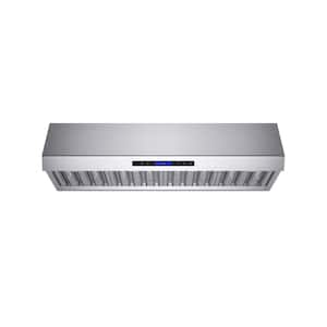 Palazzo 48 in. Wall Mounted Range Hood in Stainless Steel