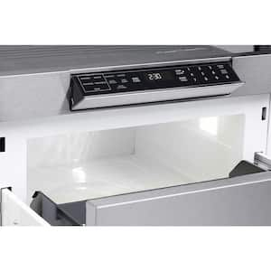 30 in. W 1.2 cu. ft. Built-In Microwave Drawer with Easy Touch Control in Real Stainless