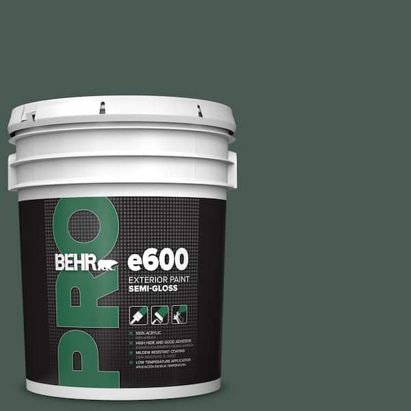 BEHR PRO 5 gal. #S420-7 Secluded Woods Semi-Gloss Exterior Paint