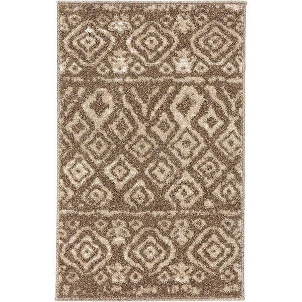 Home Decorators Collection Tribal Essence Dark Beige 2 ft. x 3 ft ...