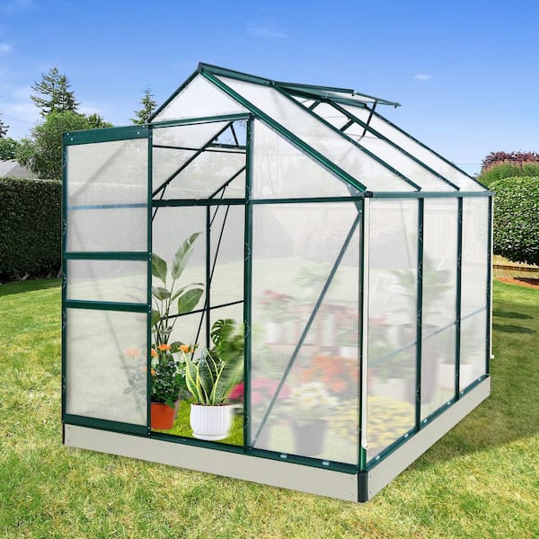 パンハウス グリーン VC-C31 g6bh9ry Garvee 6'x10' Walk-in Greenhouse – Vented Roof, Adjustable Vent, Windp