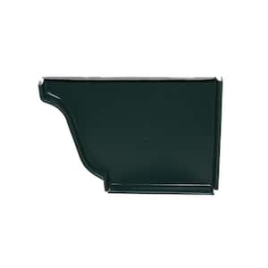 5 in. Forest Green Aluminum Right End Cap