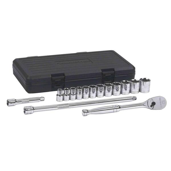 GearWrench 80706 15 Piece 1/2" Drive 6 Point Sae Socket Set