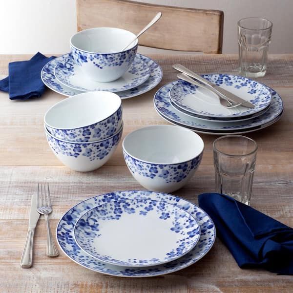 Noritake Bloomington Road Blue 10.5 in. (Blue) Porcelain Dinner