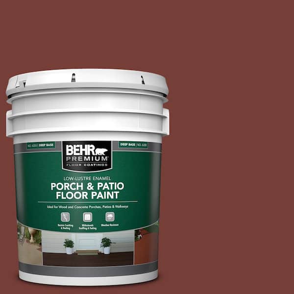 BEHR PREMIUM 5 gal. #BXC-76 Florence Red Low-Lustre Enamel Interior/Exterior Porch and Patio Floor Paint