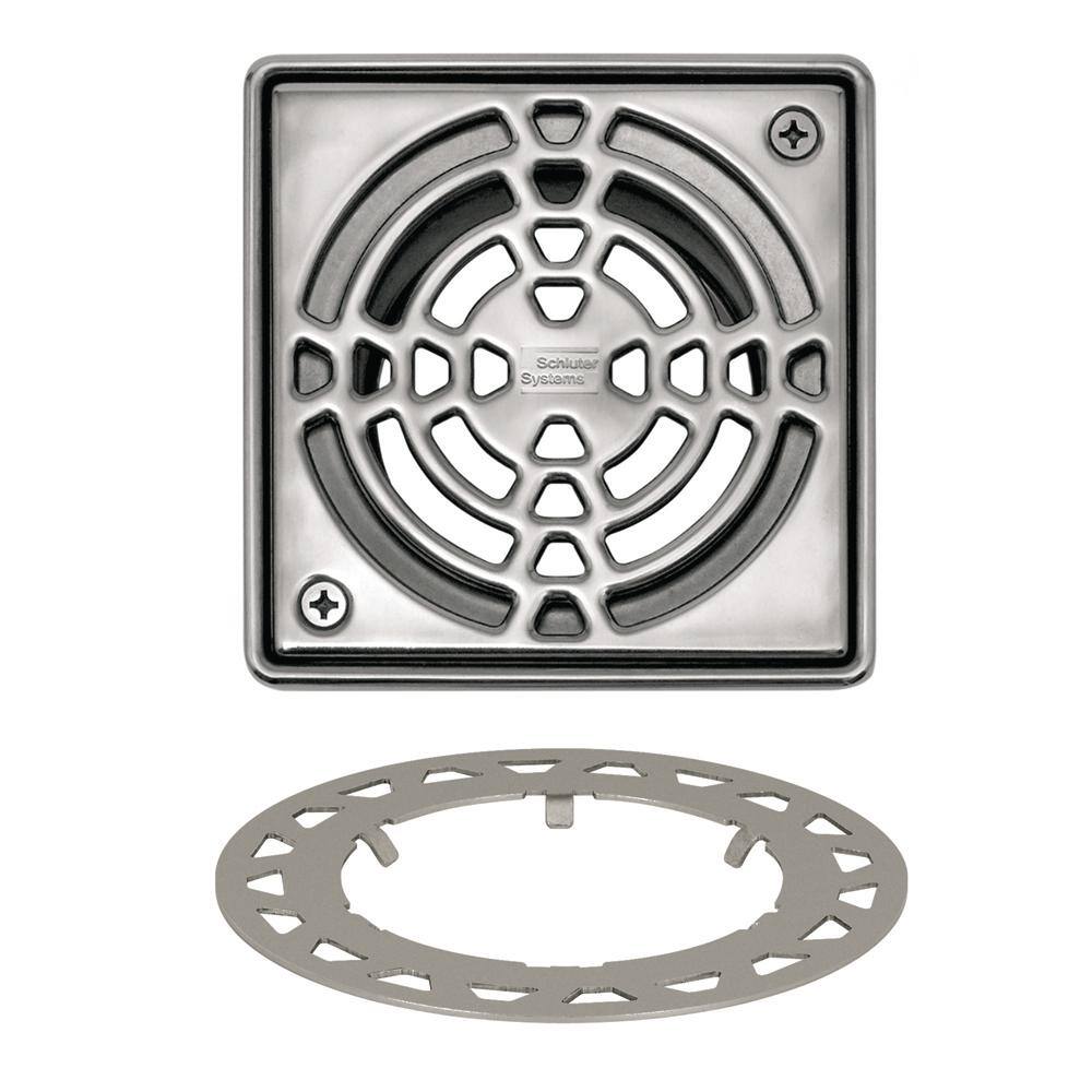 Square Shower Drain Cover, Replacement for Schluter-kerdi