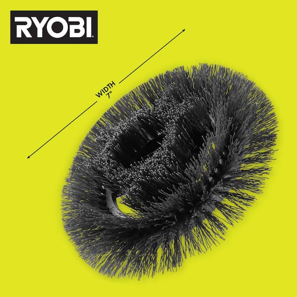 RYOBI 7 in. VORTEX Hard Bristle Brush A95HRB7 - The Home Depot