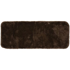 Finest Luxury Chocolate 22 in. x 60 in. Washable Bathroom Accent Rug