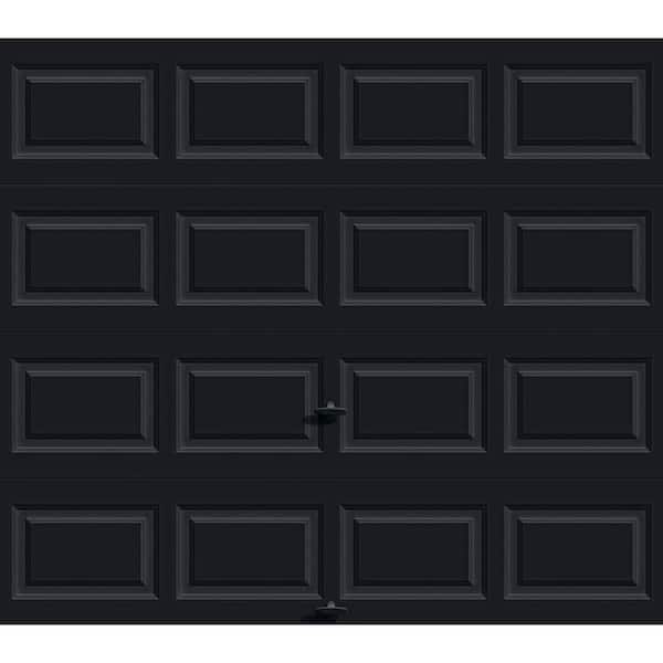 Clopay Classic Steel Short Panel 9ft x 7ft Insulated 18.4 R-Value Black Garage Door without windows
