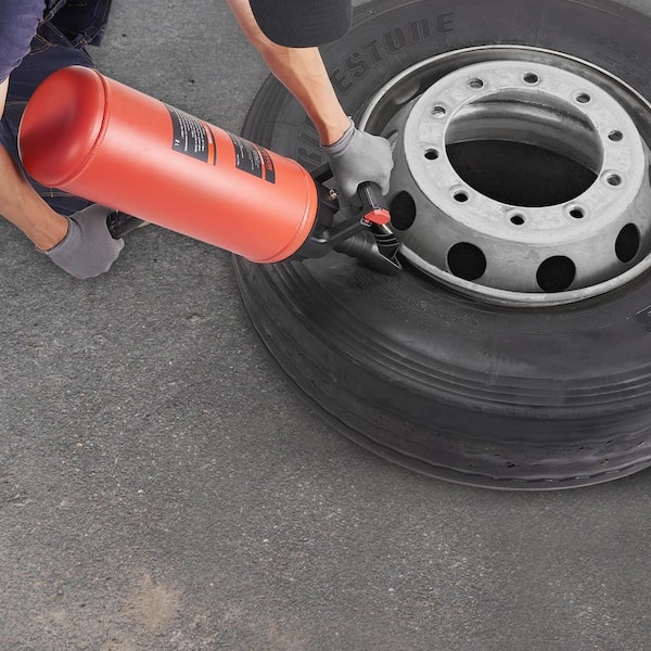 Tire Bead Seater, 2.1 Gal. /8 L Air Tire Bead Blaster, 120 PSI Handheld & Portable Inflation Device for Trucks, Tractors