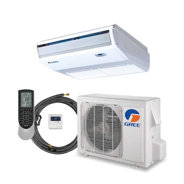 22,000 BTU 2 Ton Inverter Floor/Ceiling Cassette Ductless Mini Split Air Conditioner with Heat Pump 230V