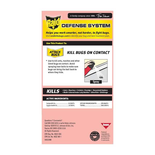 Defend Ant and Roach Insect Killer, Indoor Insecticide, Residual Killing Power, Lemon Scent, 20 oz.