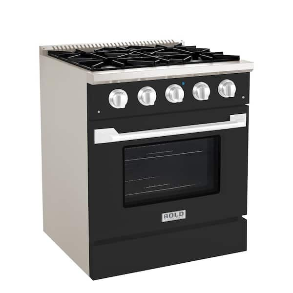 BOLD 30 4.2 Cu. Ft. 4 Burner Freestanding All Gas Range with Gas Stove and  Gas Oven in Stainless steel