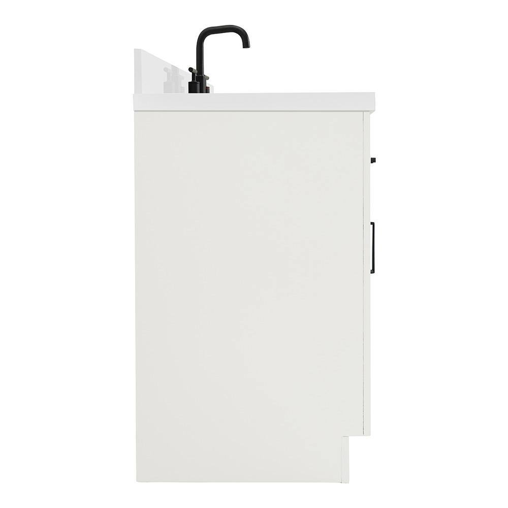 Hepburn 31" White Hardwood Freestanding Single Vanity Set