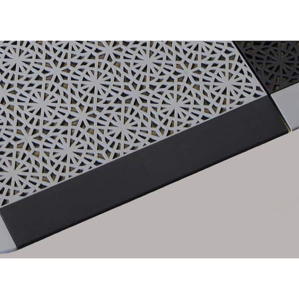Bergo XL 0.39 in. x 2.5 in. x 1.24 ft. PVC Graphite Edge Trim Kit Set (10-Piece)