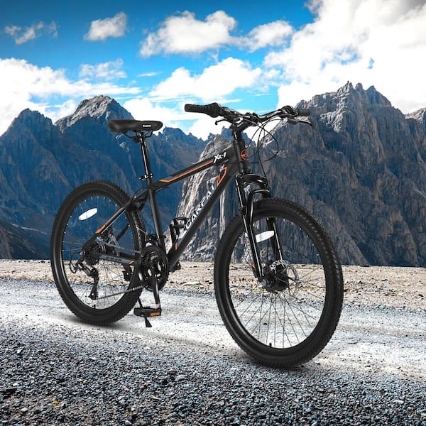 Zeus & Ruta 24 in. Mountain Bike Bicycle Aluminium Frame Bike