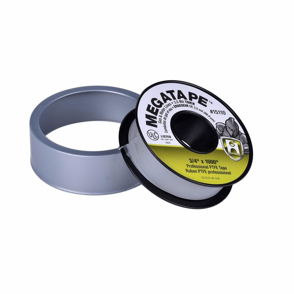 WOD Tape Plumbers Teflon Thread Seal Tape - 1 inch x 520 inch (50 Rolls) -  Leak Proof Sealant for Water, Gas, Oil, Chemicals, Hydraulic and High