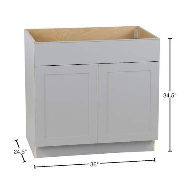 Hampton Bay Shaker 36 in. W x 24 in. D x 34.5 in. H Assembled Sink