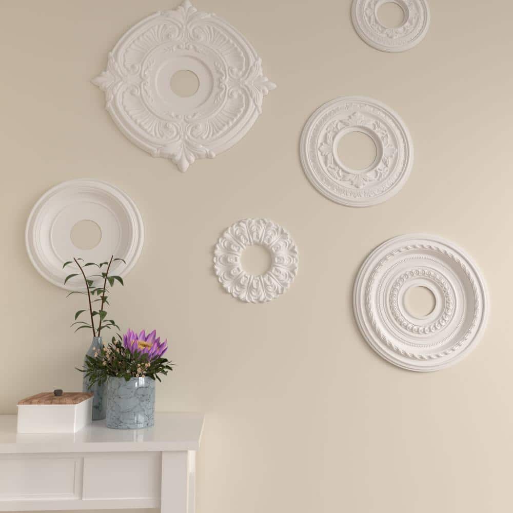 Janice Gray Circular Ceiling Medallion with Decorative Design