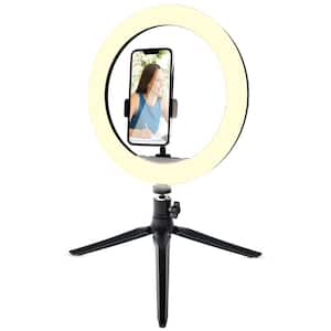 12 in. Ring Light Clip-On Phone Mount, for Live Streaming, Videos, Social Media
