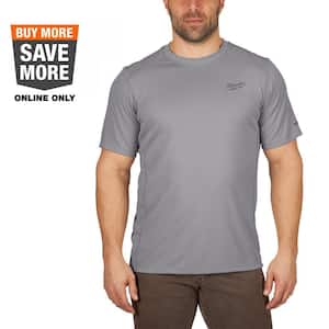 Gen II Men's Work Skin 3XL Gray Light Weight Performance Short-Sleeve T-Shirt