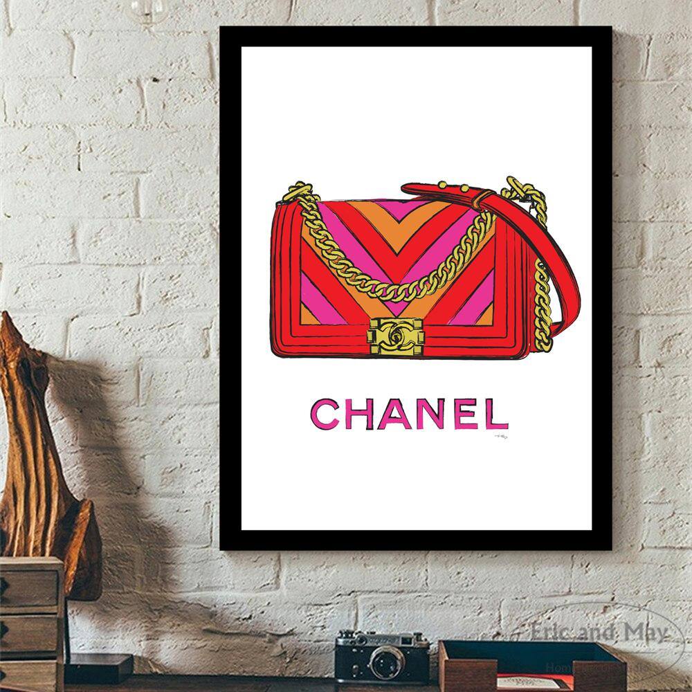 Colorful Abstract Designer Handbag Framed Print for Kids